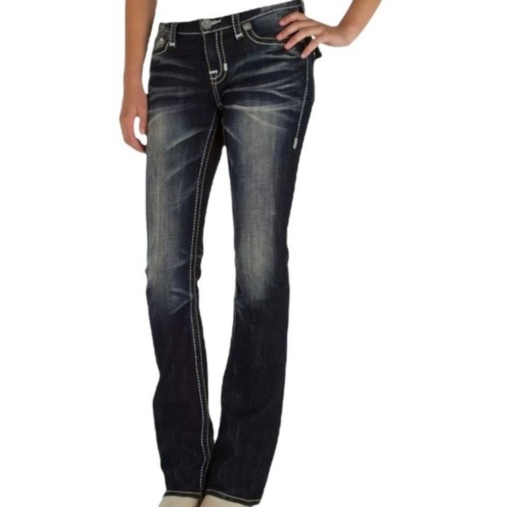 Big Star Liv Boot Dark Wash Denim Jeans, Size 28R
